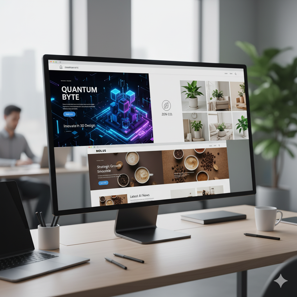 WEBサイト作成の画面イメージ